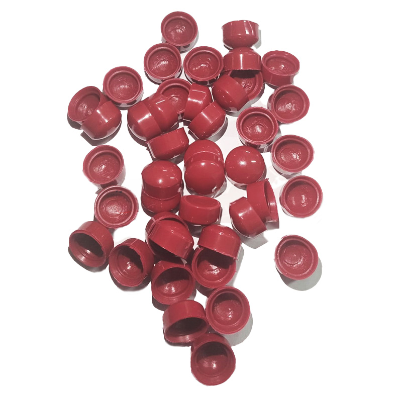 Brick Red Coloured Roofing Nail Rubber Caps