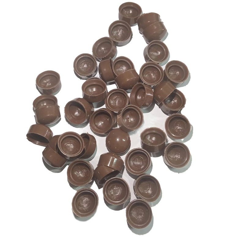 Chocolate Coloured Roofing Nail Rubber Caps