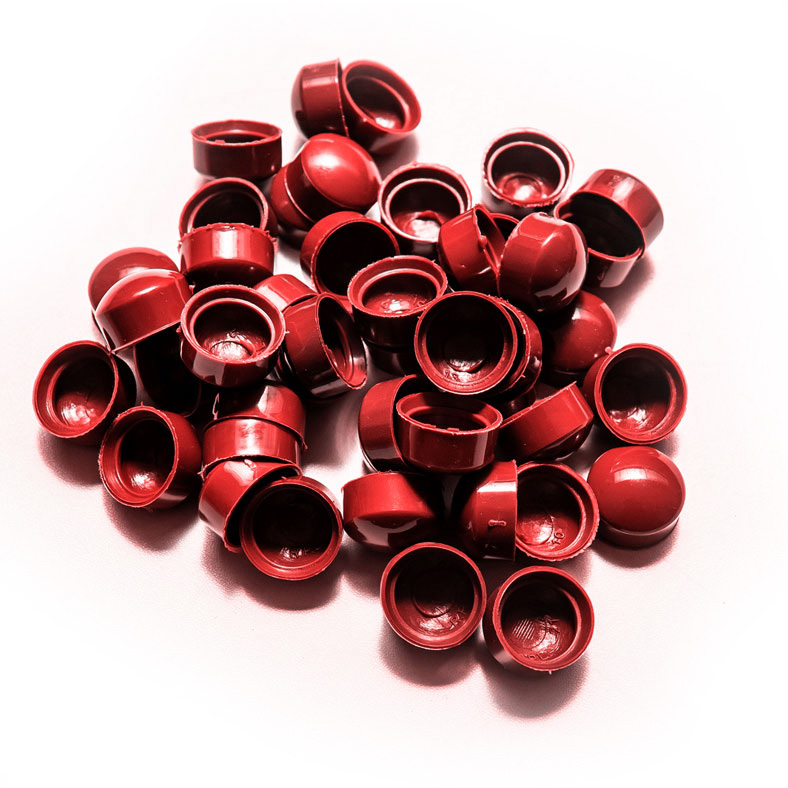 Maroon Coloured Roofing Nail Rubber Caps