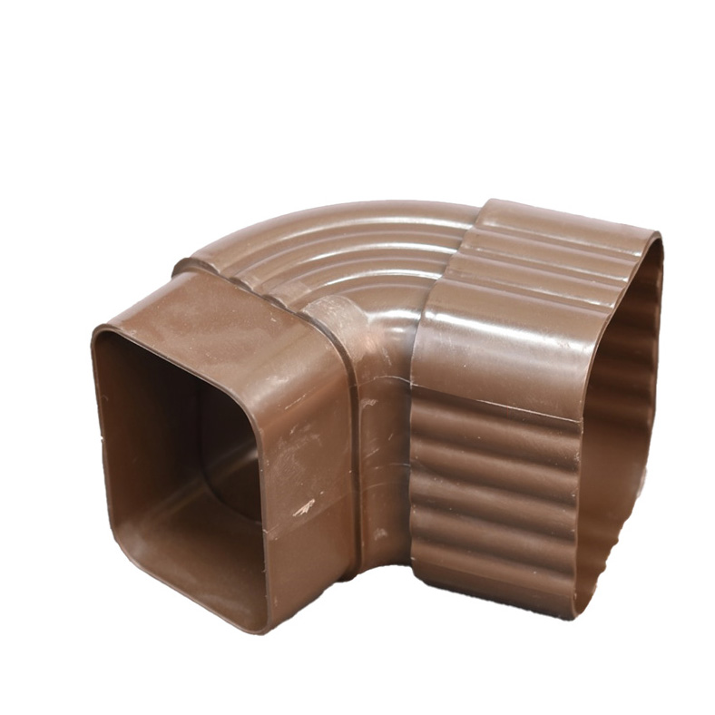 UPVC Brown Gutter Elbow 65°